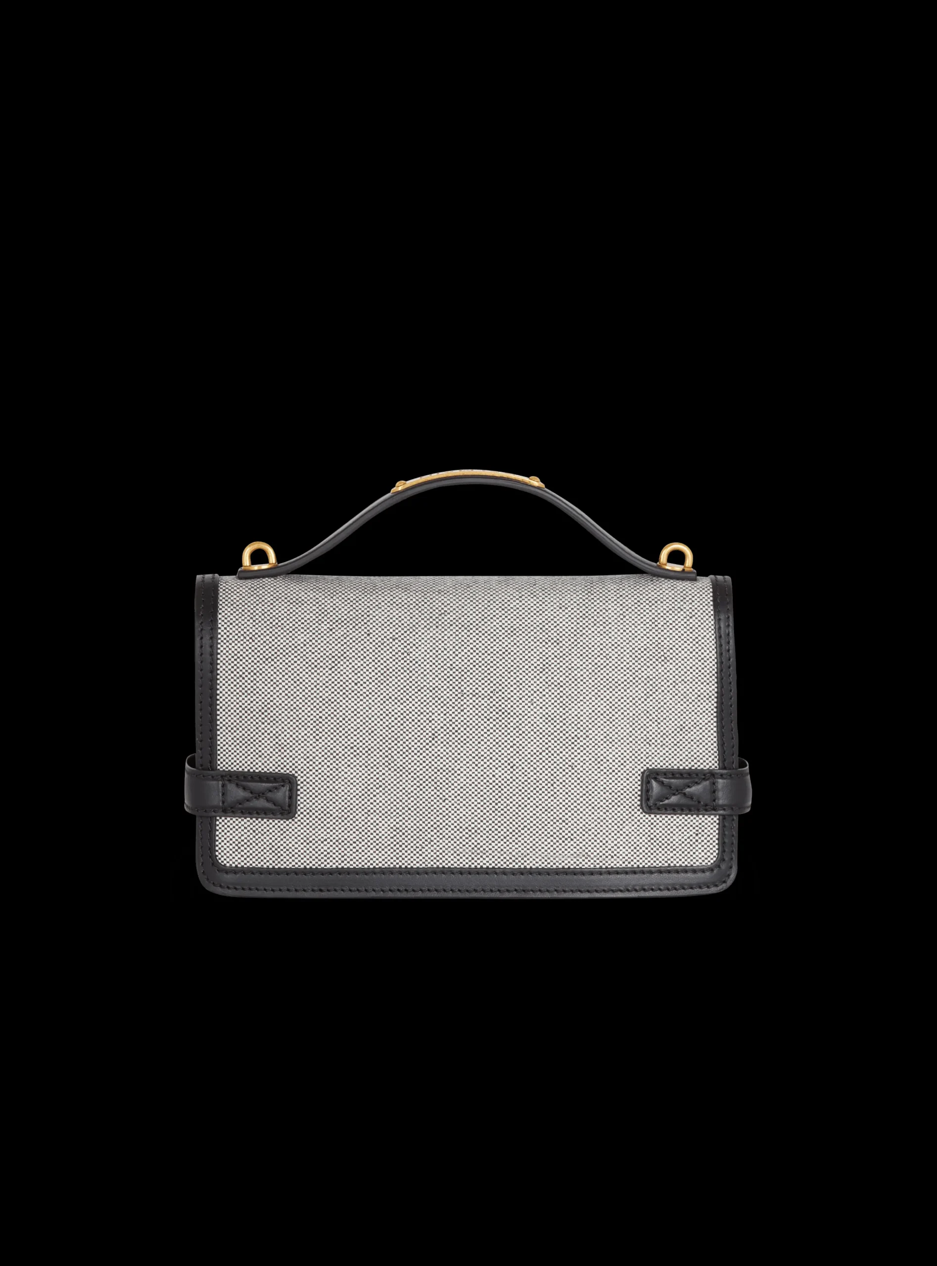 B-Buzz 24 Canvas And Leather Bag-Balmain New