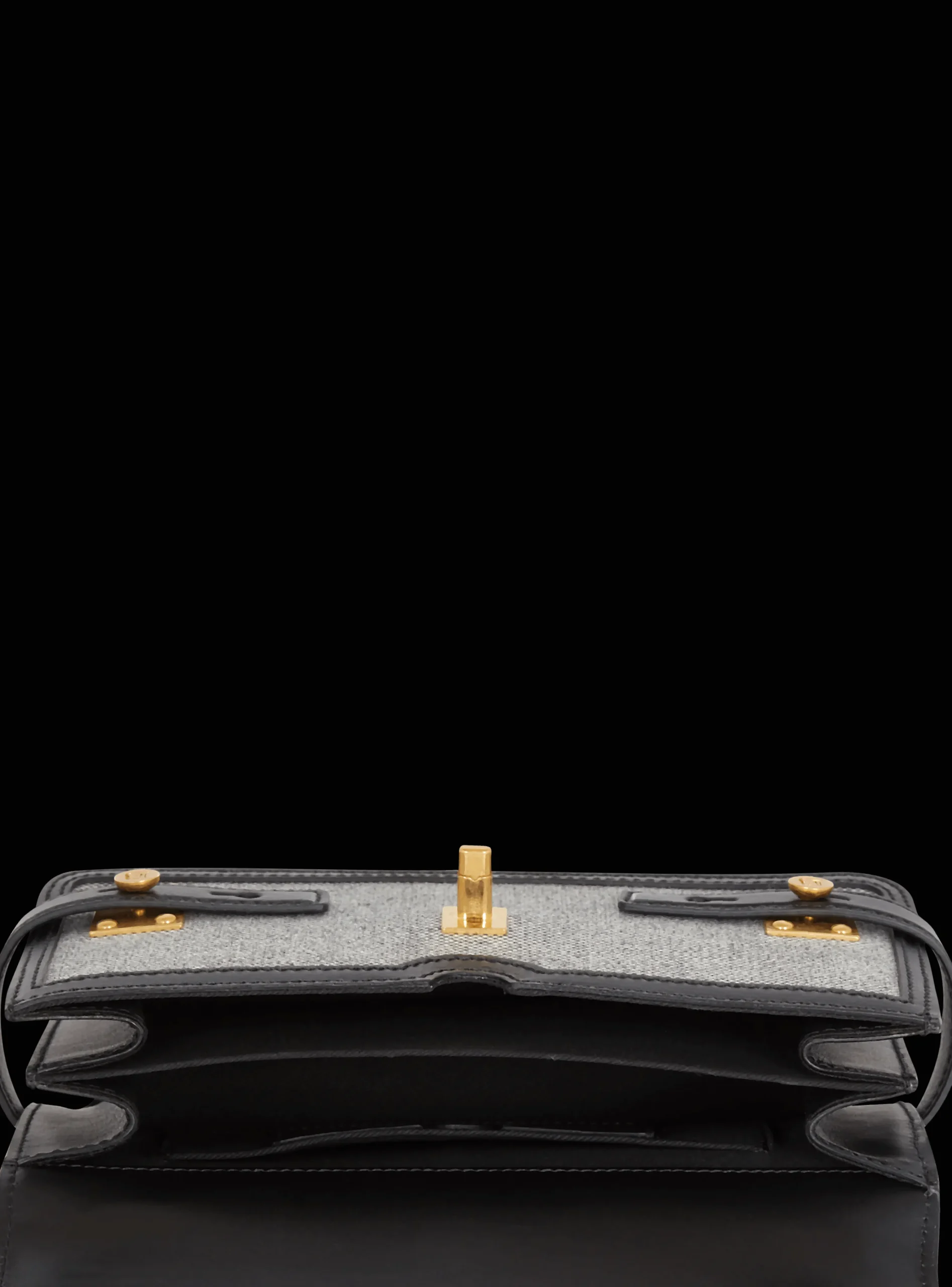 B-Buzz 24 Canvas And Leather Bag-Balmain New
