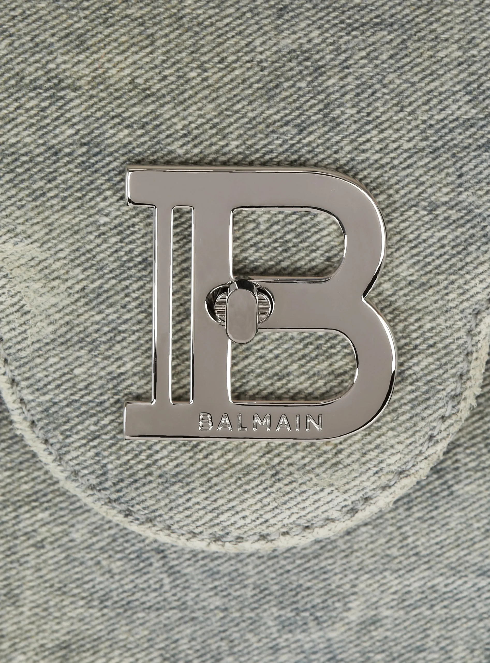 B-Buzz 23 Faded denim Bag-Balmain Sale