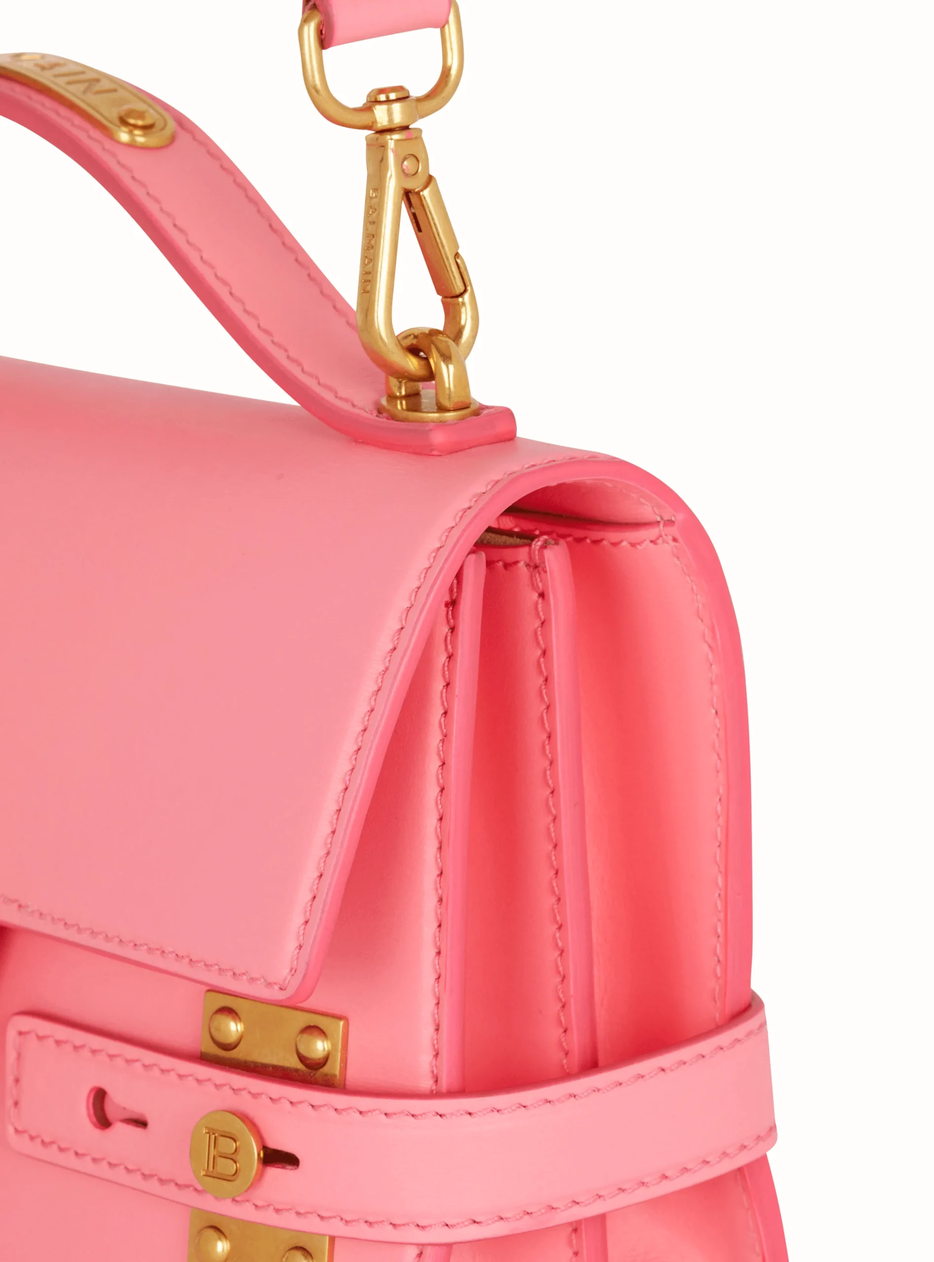 B-Buzz 24 Grained Leather Bag-Balmain New