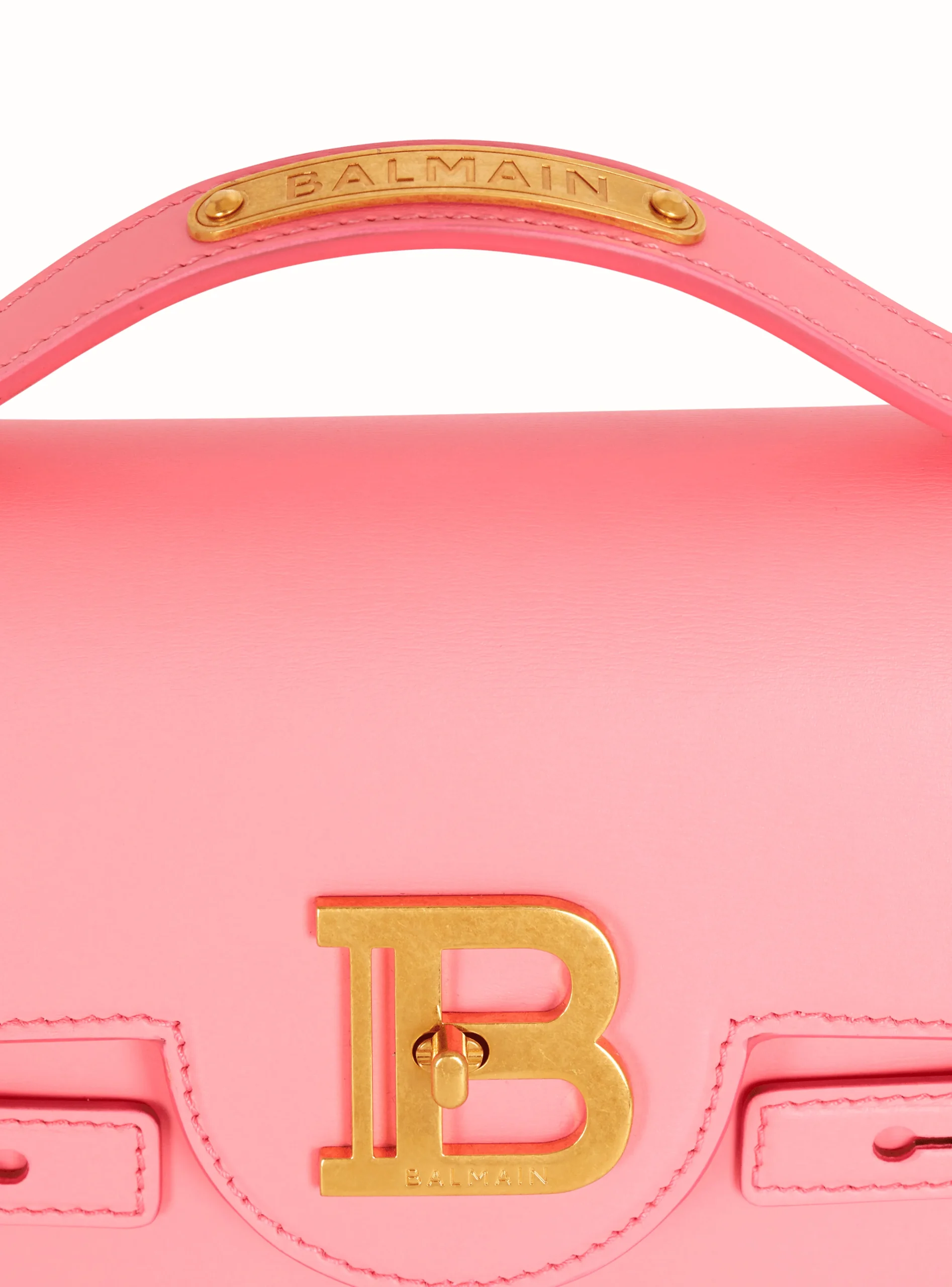 B-Buzz 24 Grained Leather Bag-Balmain New