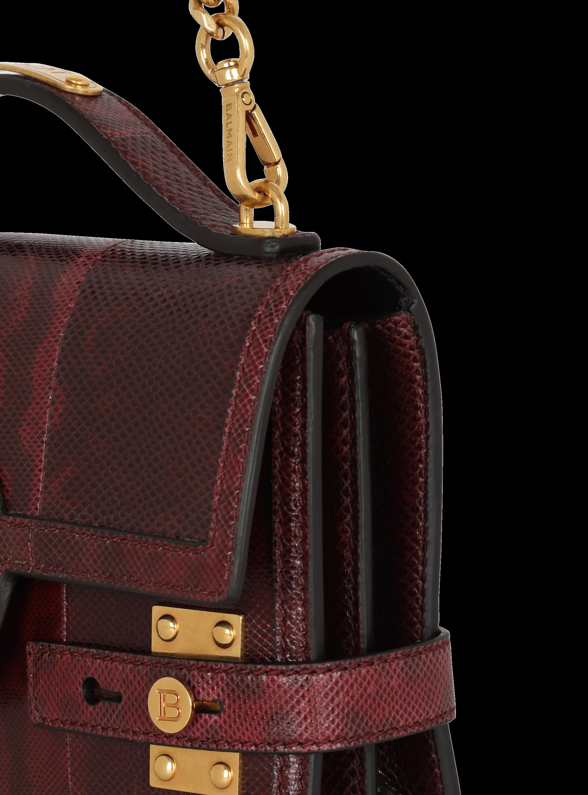 B-Buzz 24 Karung Leather Bag-Balmain Cheap