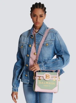 B-Buzz 23 Leather And Canvas Bag-Balmain Hot