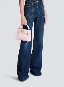 B-Buzz 22 Leather Top-handle Bag-Balmain Sale