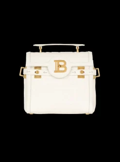 B-Buzz 23 Monogram Grained Leather Bag-Balmain Discount