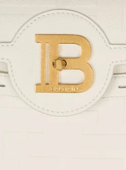 B-Buzz 23 Monogram Grained Leather Bag-Balmain Discount