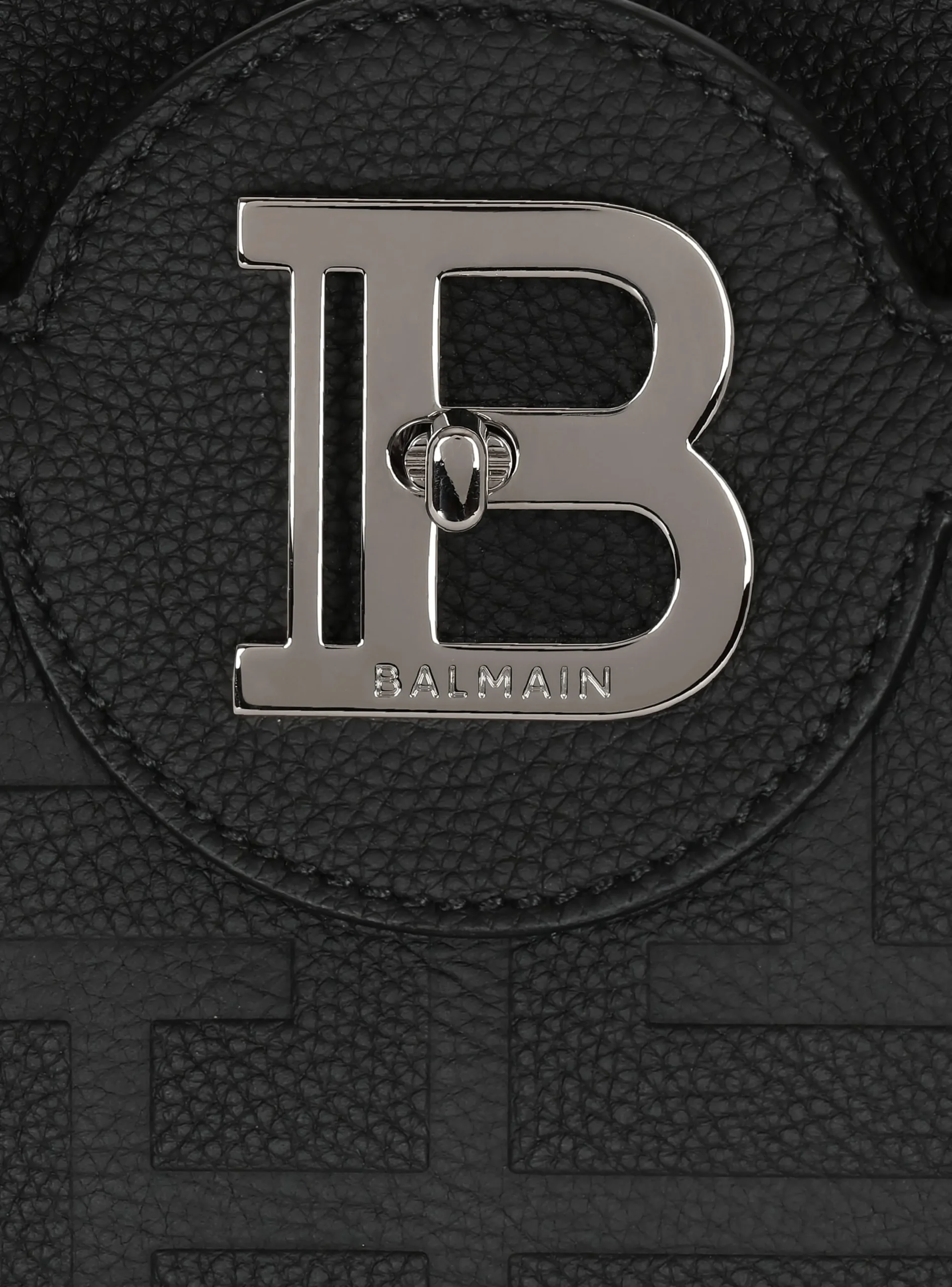 B-Buzz 36 Monogrammed Canvas And Leather Tote Bag -Balmain Outlet