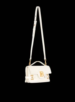 B-Buzz 24 Monogrammed Grained Leather Bag-Balmain Sale