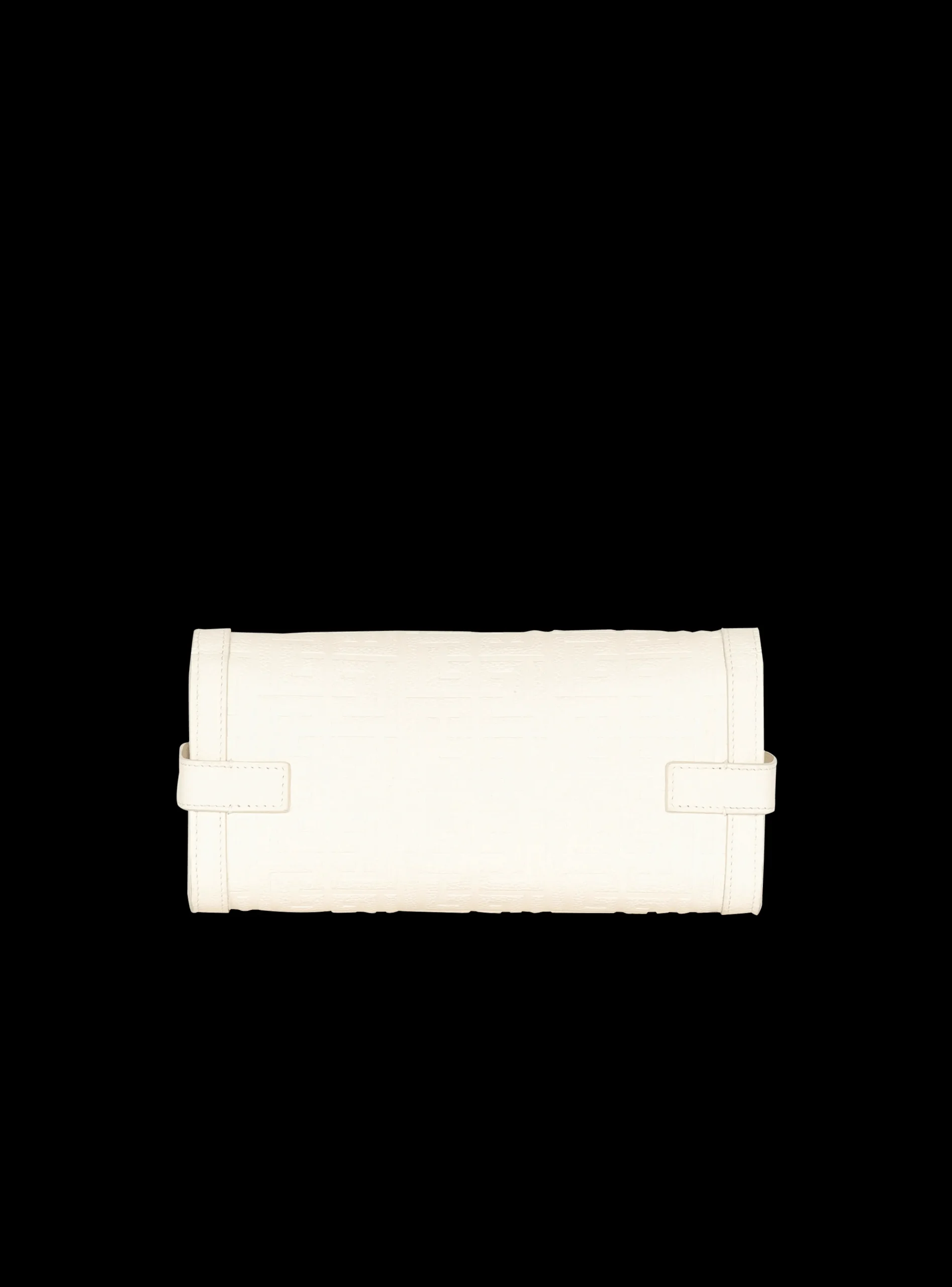B-Buzz 23 Monogrammed Grained Leather Clutch-Balmain Clearance