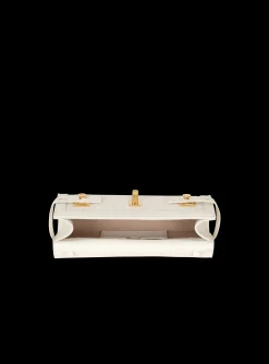B-Buzz 23 Monogrammed Grained Leather Clutch-Balmain Clearance