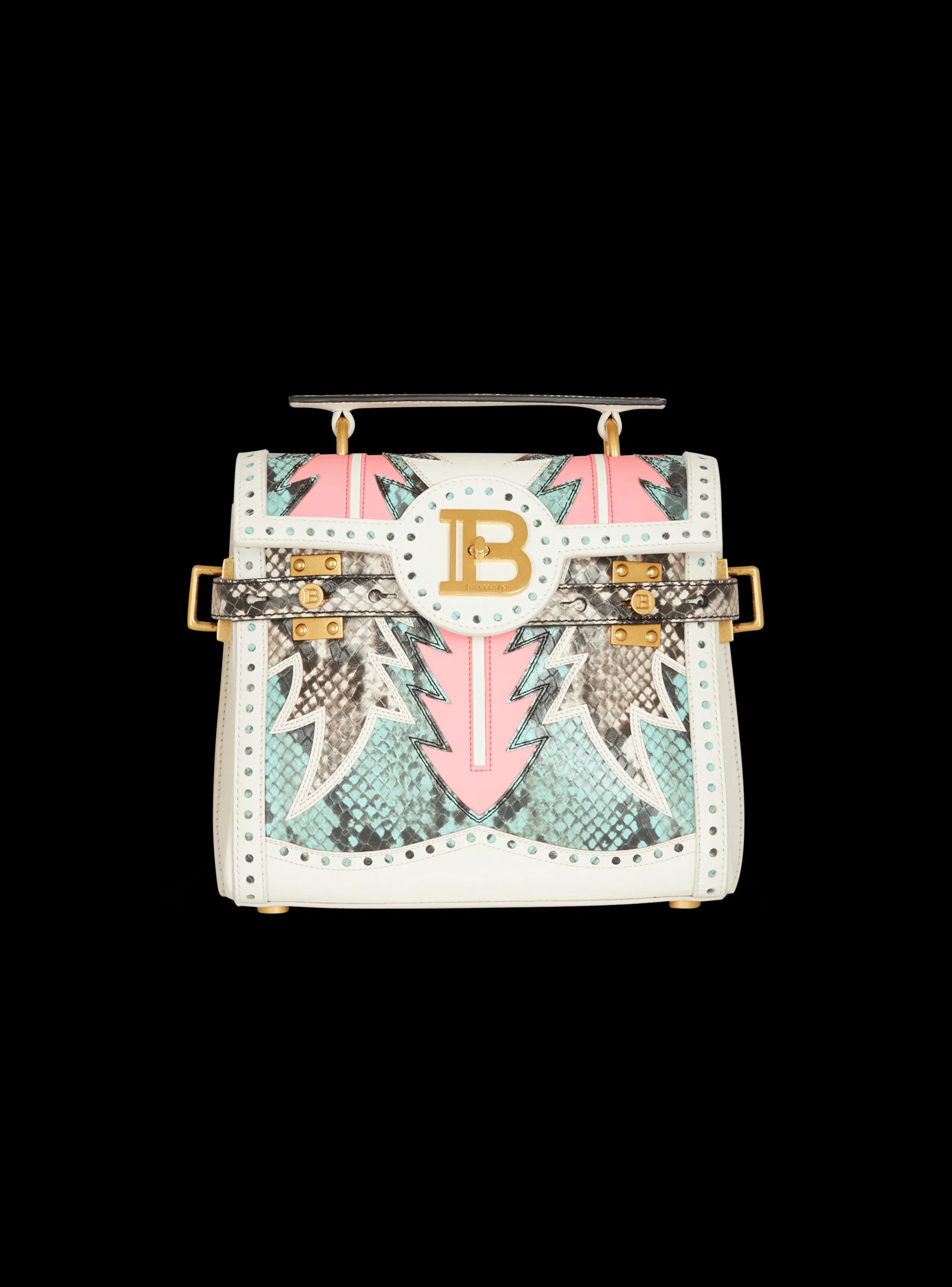 B-Buzz 23 Patchwork Leather Bag-Balmain Best Sale