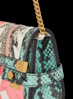 B-Buzz 23 Pouch Patchwork Leather Clutch-Balmain Online