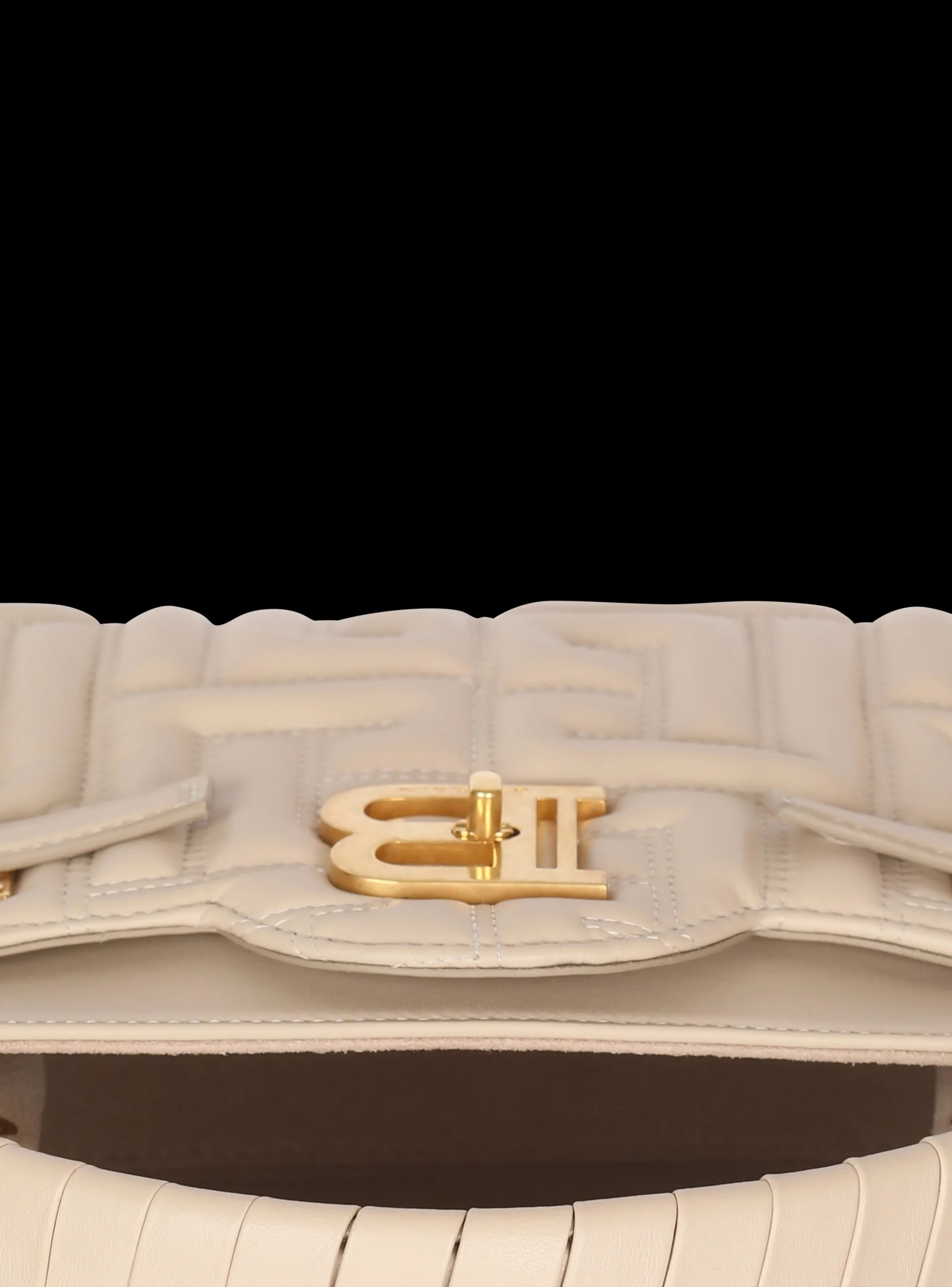 B-Buzz 22 Top Handle Bag In Monogram Quilted Leather-Balmain Hot