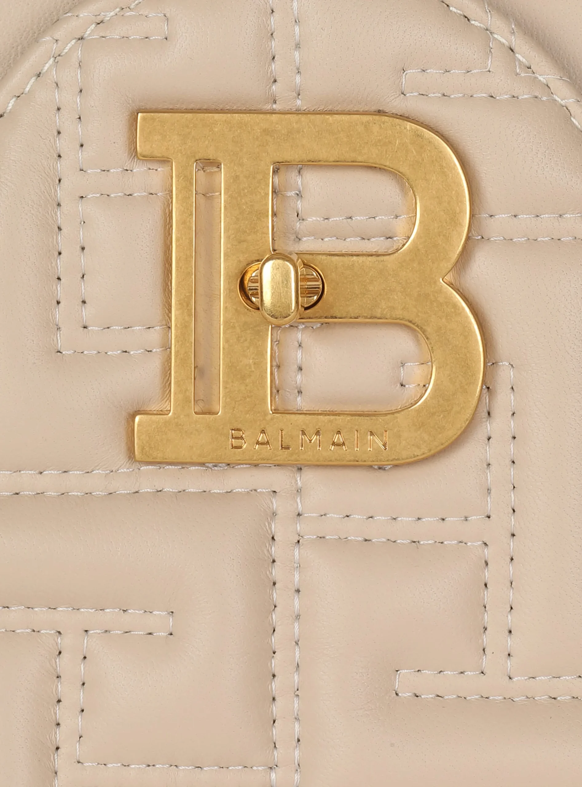 B-Buzz 22 Top Handle Bag In Monogram Quilted Leather-Balmain Hot