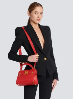 B-Buzz 22 Top Handle Leather Bag-Balmain Cheap