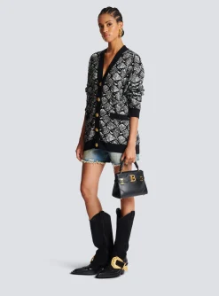 B-Buzz 22 Top Handle Leather Bag-Balmain Clearance