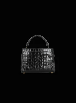 B-Buzz 22 Top-handle Bag In Crocodile-print Leather-Balmain Store