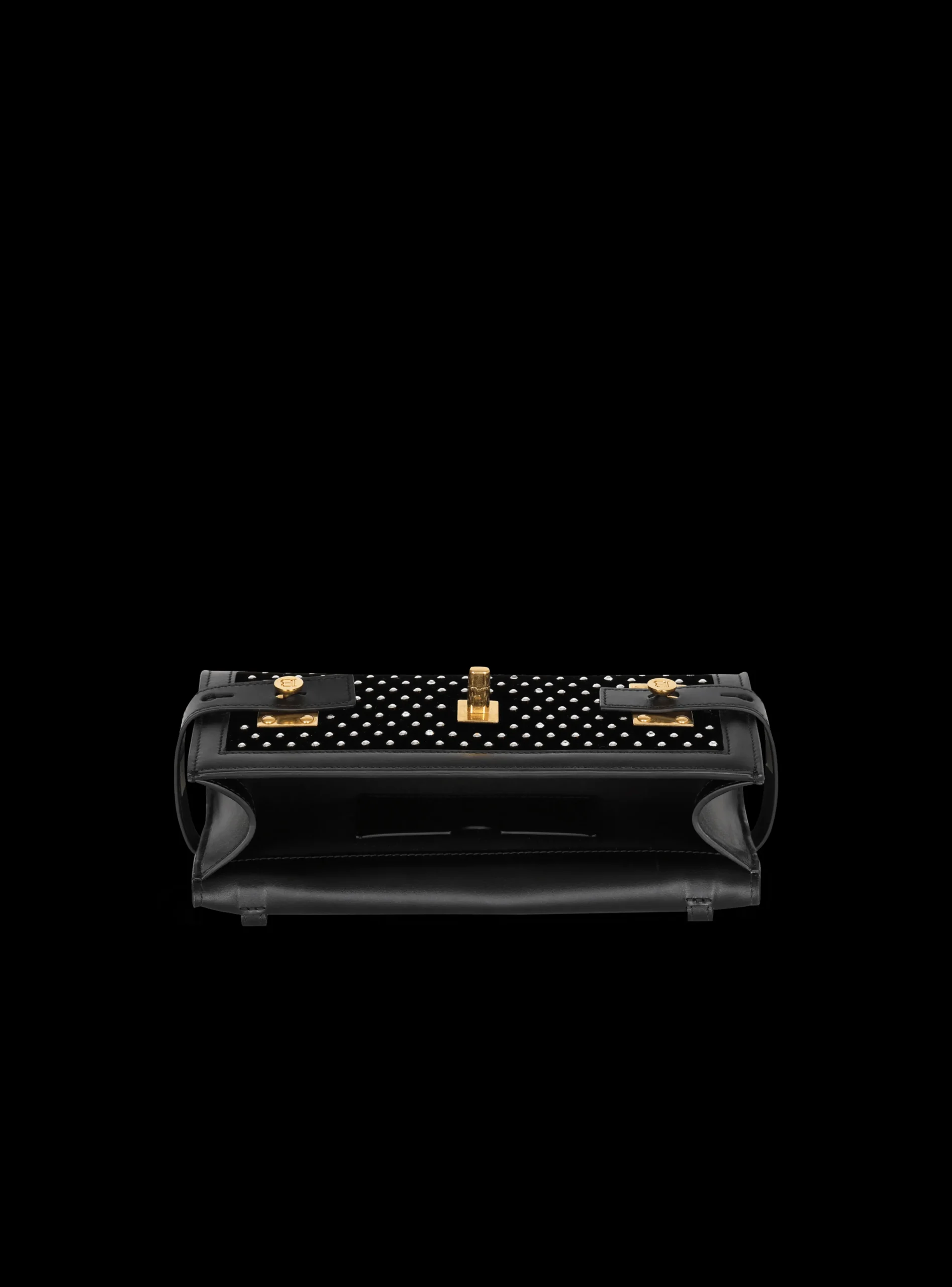 B-Buzz 23 Velvet And Crystal Clutch-Balmain Store