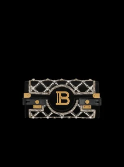 B-Buzz 23 Velvet And Pearl Clutch-Balmain Clearance