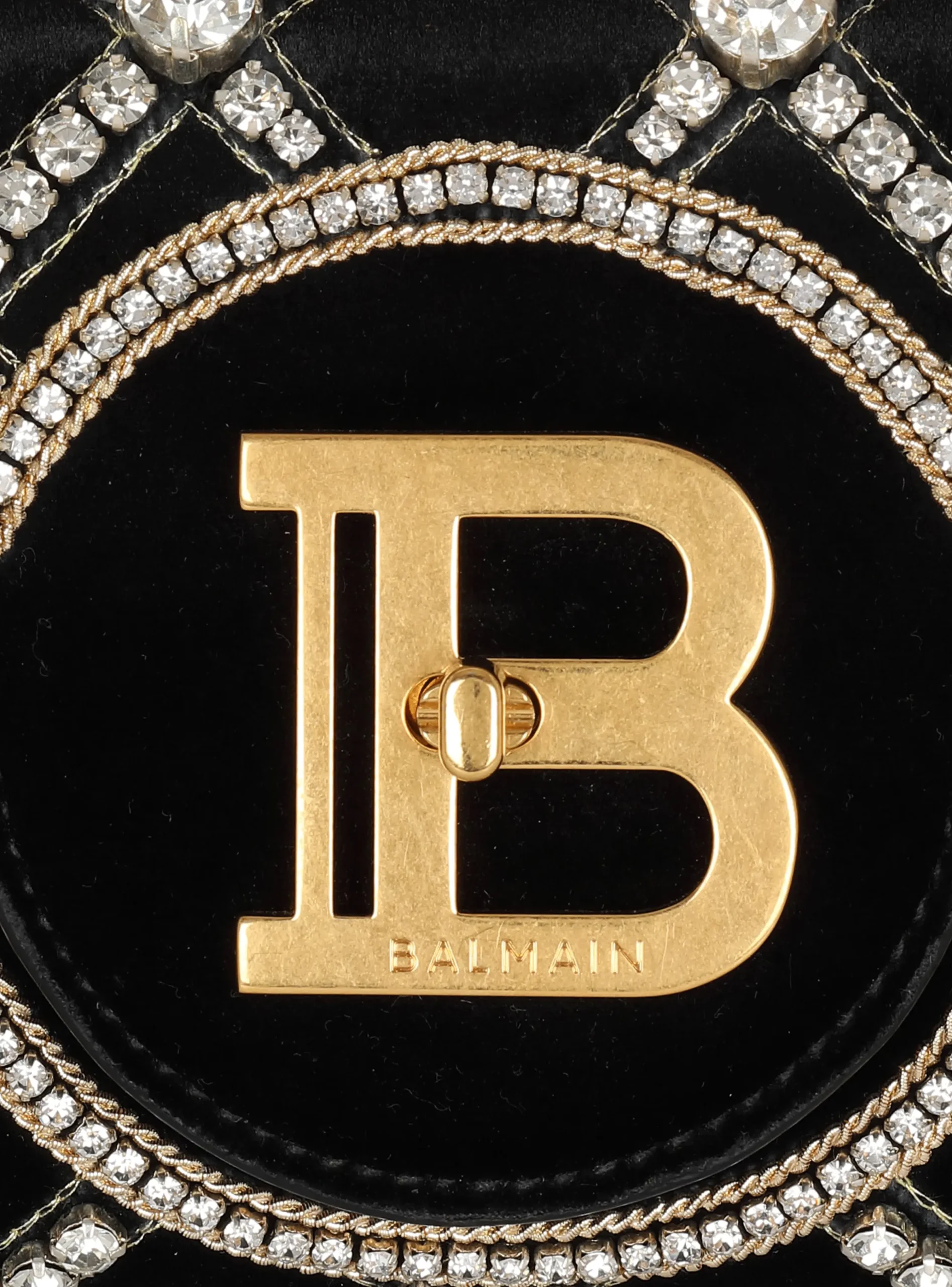 B-Buzz 23 Velvet And Pearl Clutch-Balmain Clearance