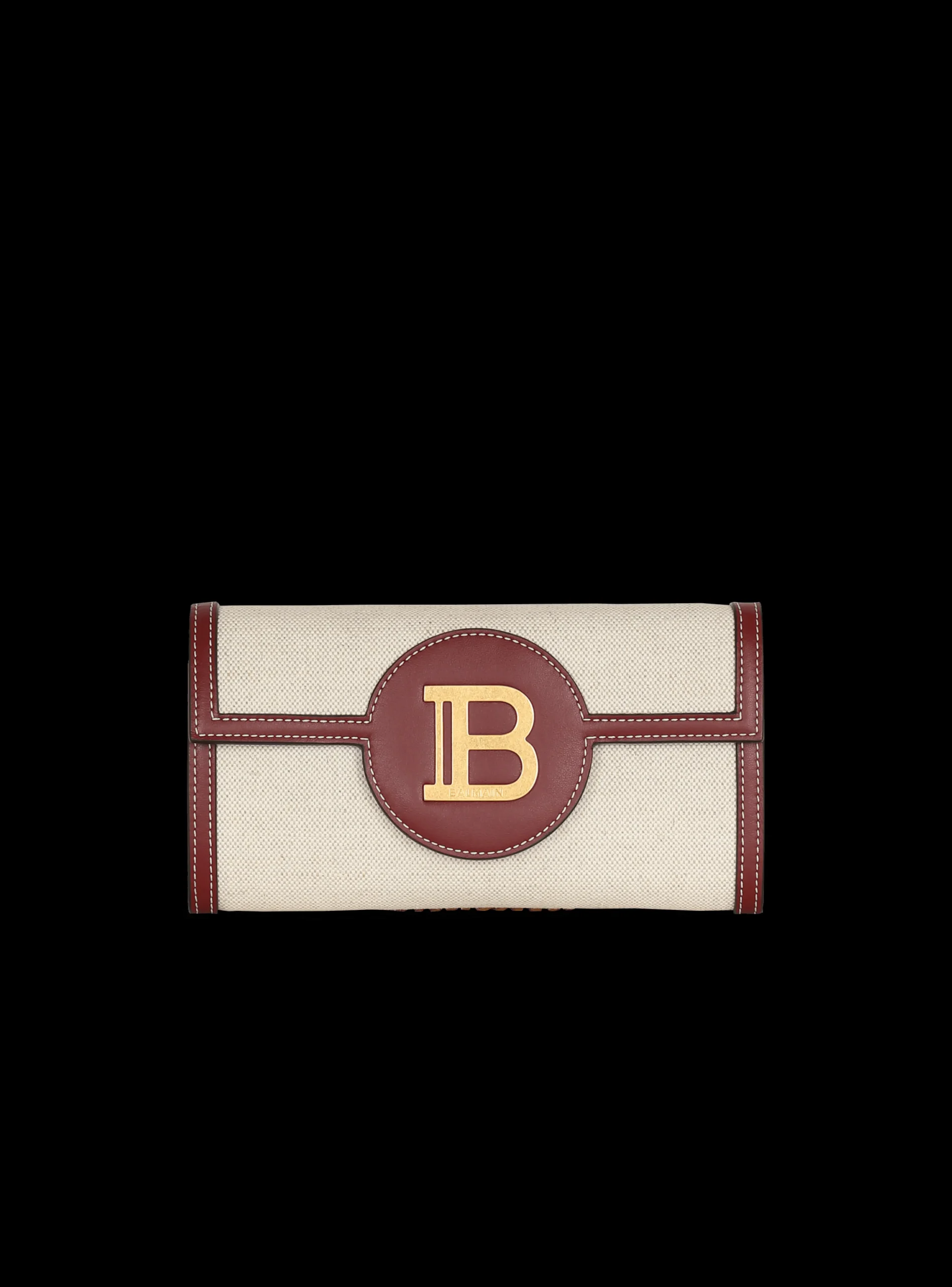 B-Buzz Canvas And Leather Wallet-Balmain Store