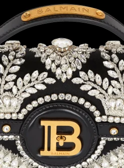 B-Buzz Dynasty Bag In Embroidered Satin-Balmain New