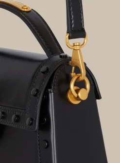 B-Buzz Dynasty Bag In Glazed Leather-Balmain Hot
