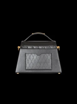 B-Buzz Dynasty Bag In Grid-embossed Calfskin-Balmain Flash Sale