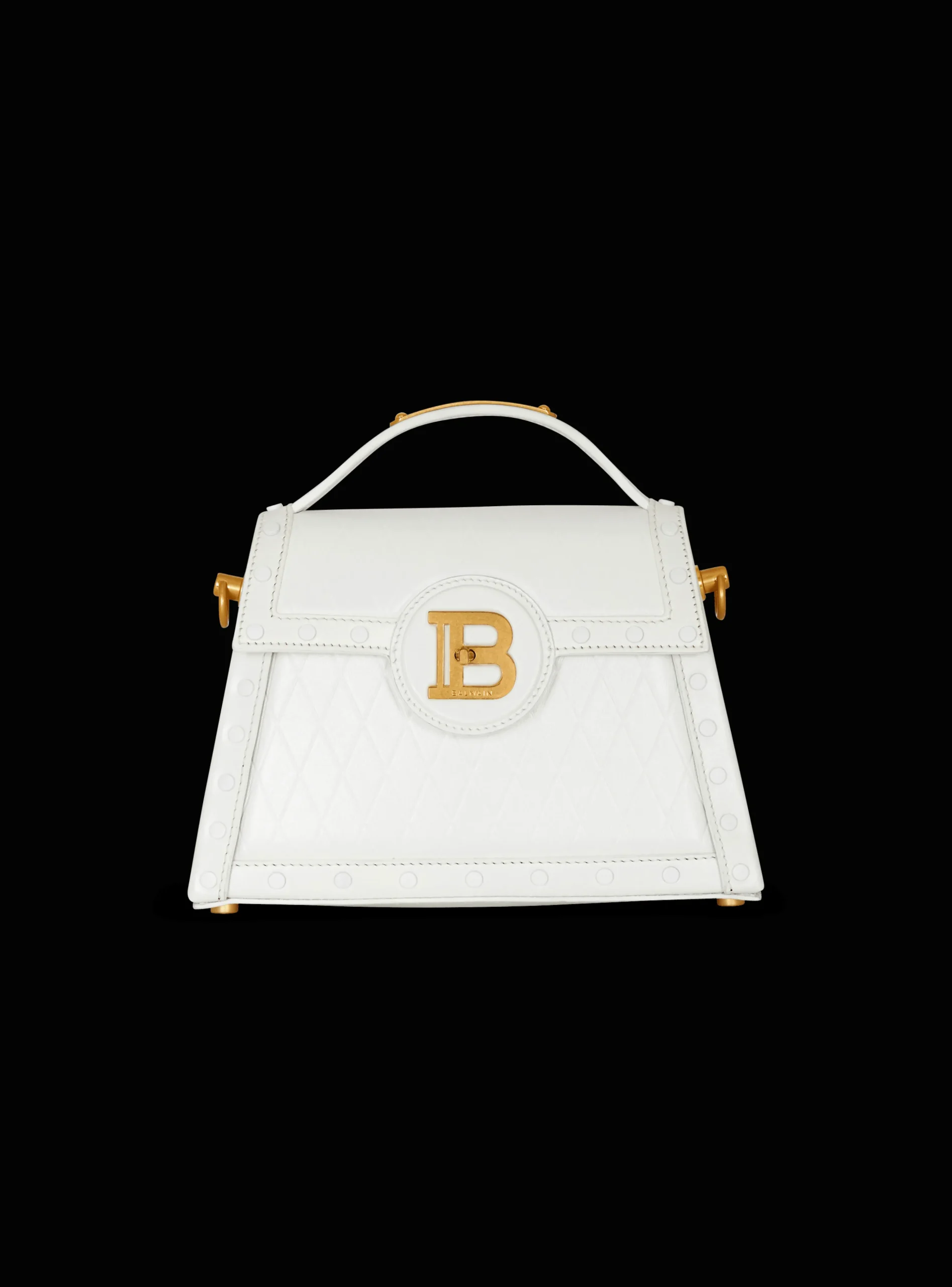 B-Buzz Dynasty Bag In Grid-embossed Calfskin-Balmain Best Sale