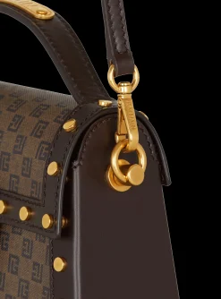 B-Buzz Dynasty Bag In Mini Monogram Canvas-Balmain Best