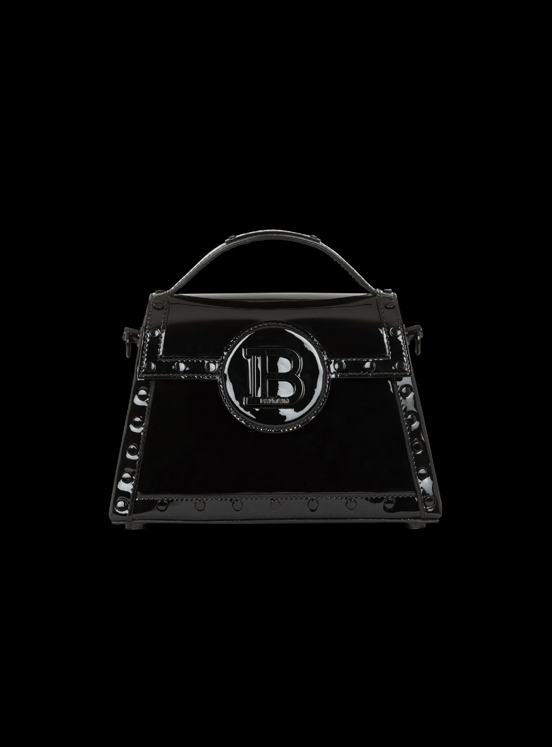 B-Buzz Dynasty Bag In Patent Leather-Balmain Cheap