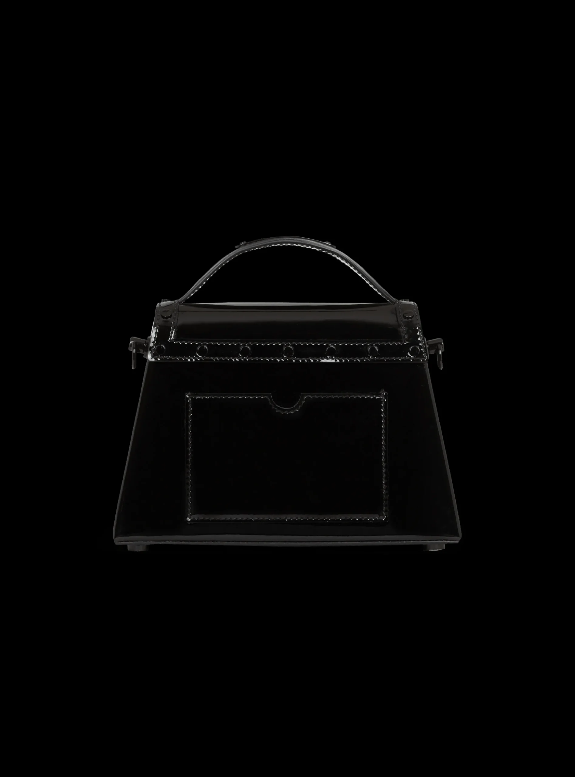 B-Buzz Dynasty Bag In Patent Leather-Balmain Cheap
