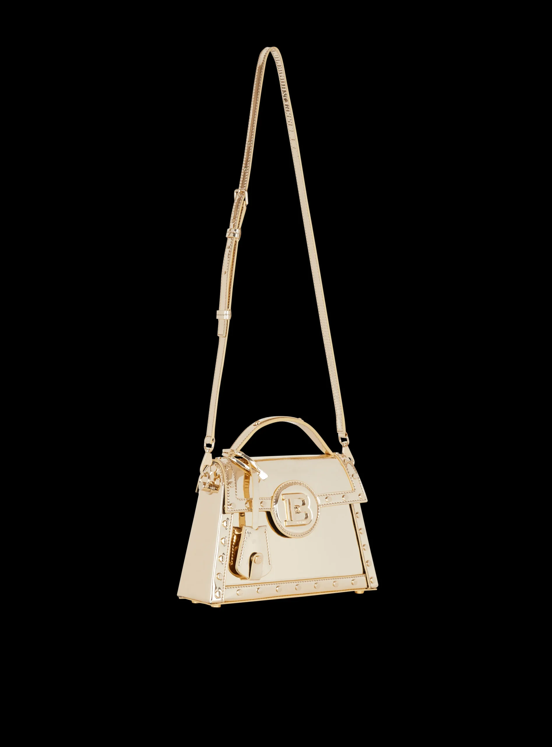 B-Buzz Dynasty Bag In Patent Leather-Balmain Outlet