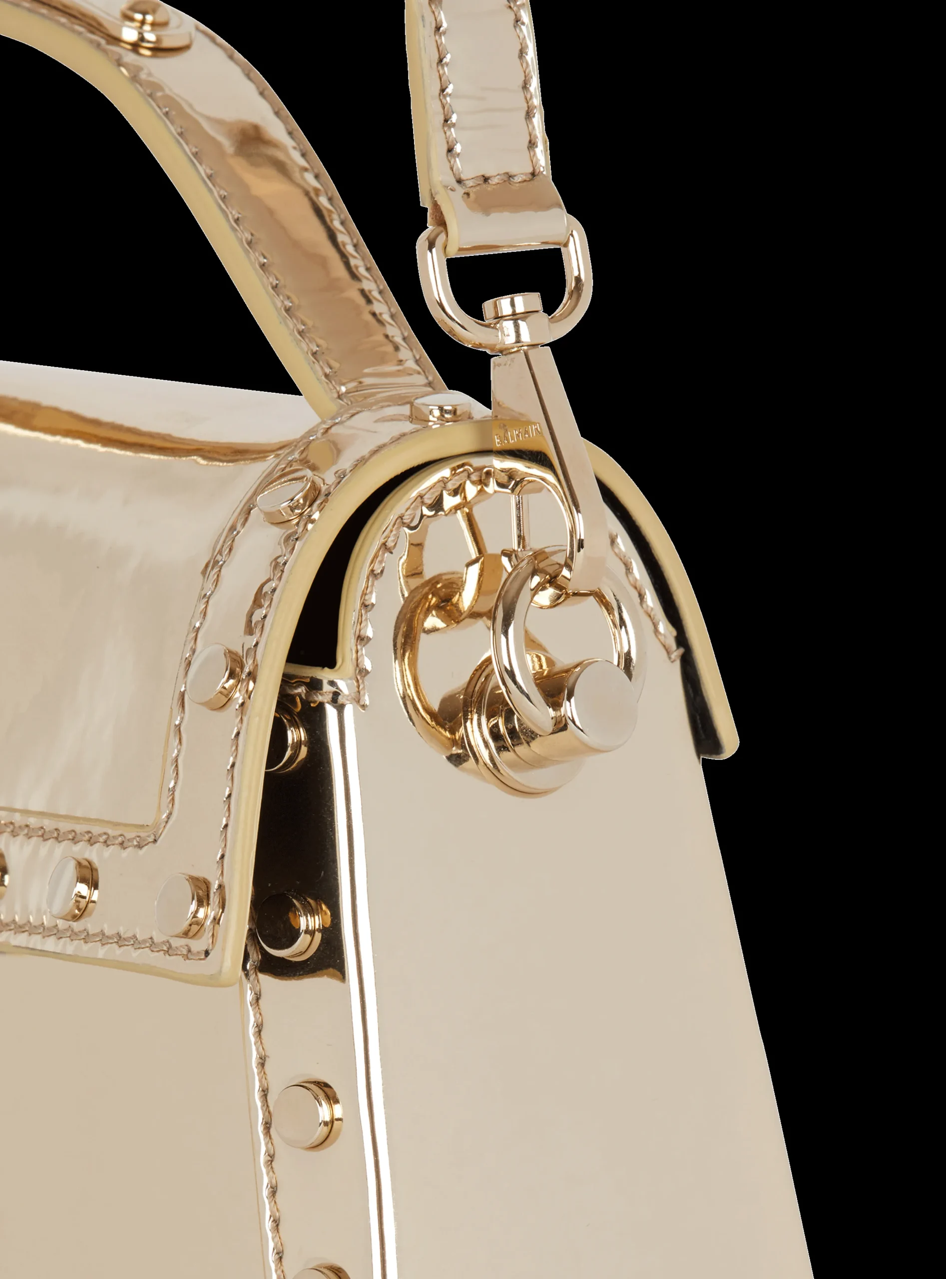 B-Buzz Dynasty Bag In Patent Leather-Balmain Outlet