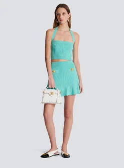 B-Buzz Dynasty Bag In Snakeskin Leather-Balmain Fashion