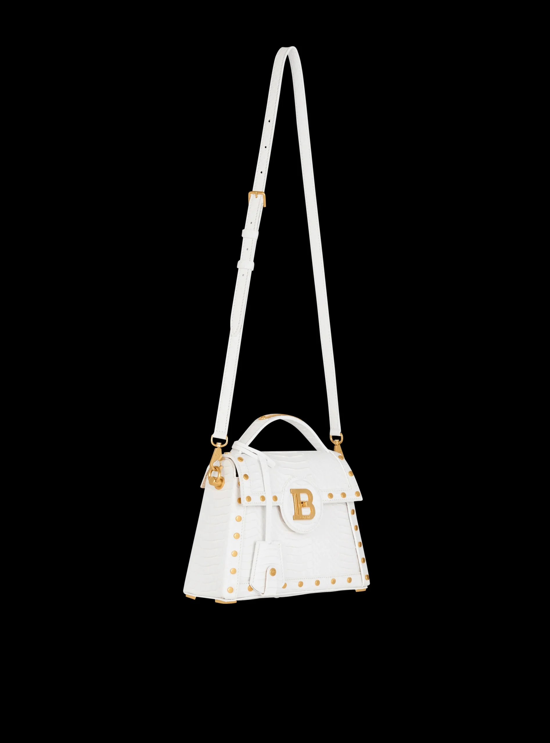 B-Buzz Dynasty Bag In Snakeskin Leather-Balmain Fashion