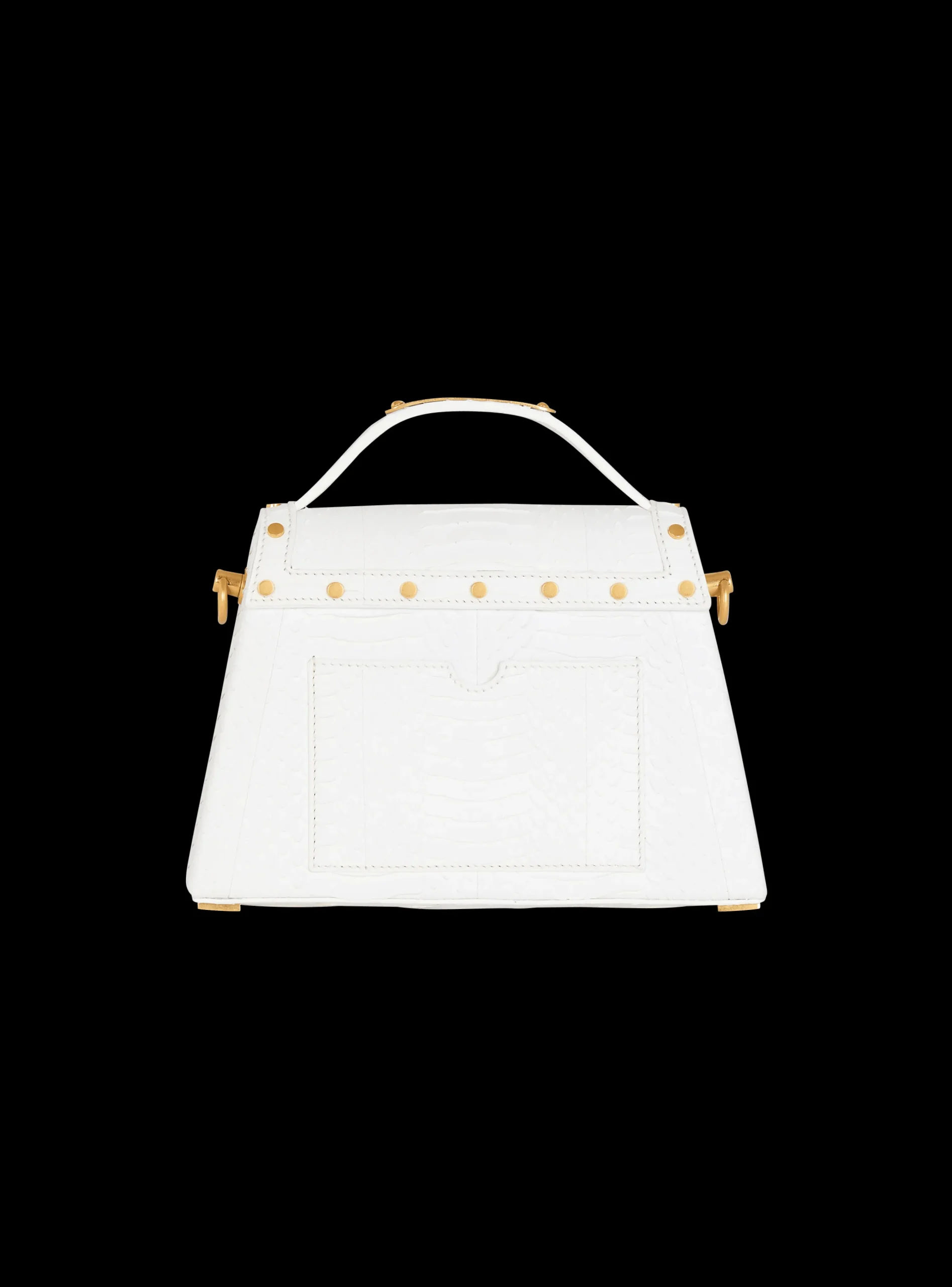 B-Buzz Dynasty Bag In Snakeskin Leather-Balmain Fashion