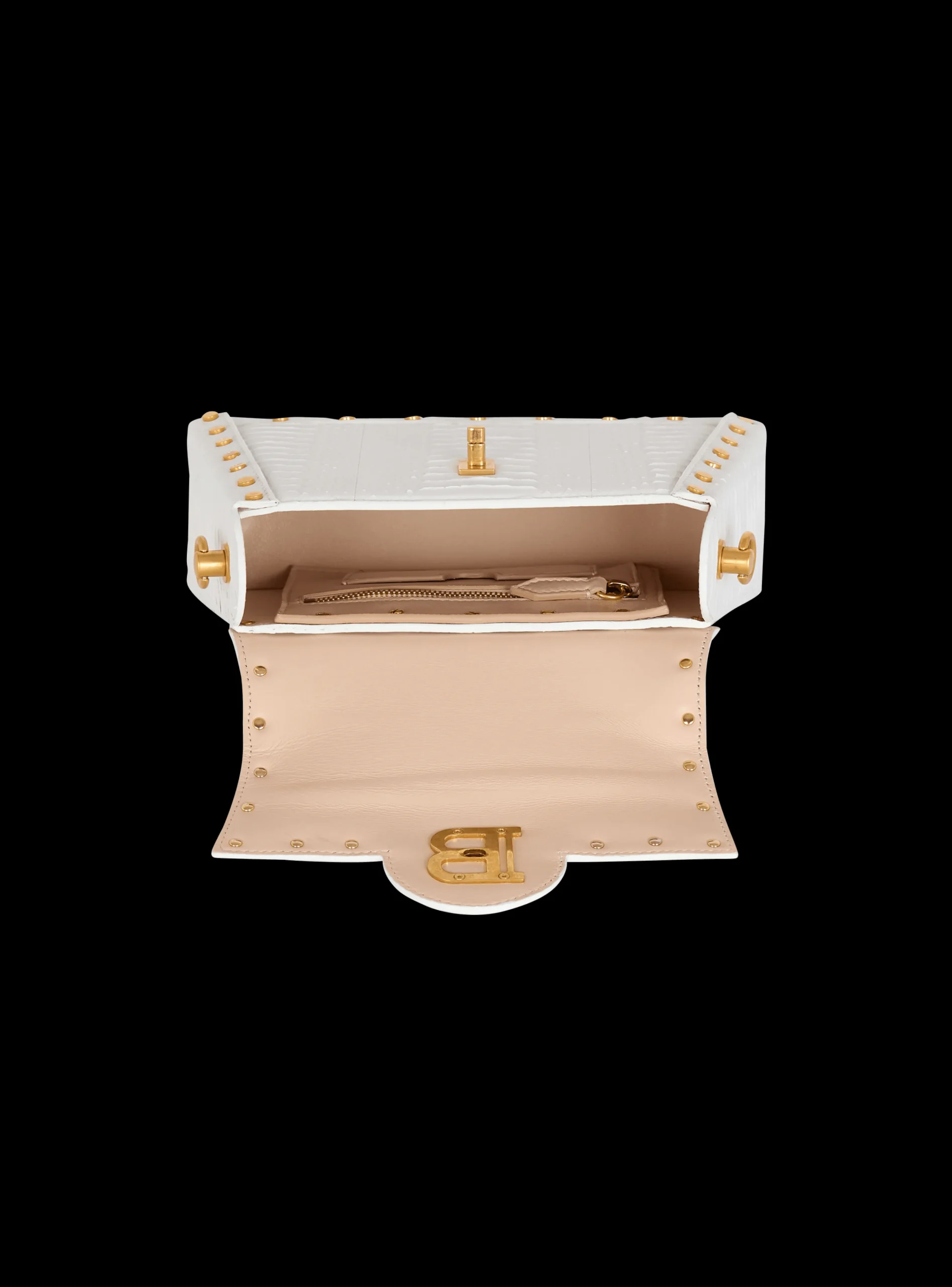 B-Buzz Dynasty Bag In Snakeskin Leather-Balmain Fashion
