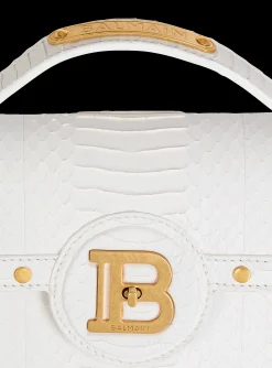 B-Buzz Dynasty Bag In Snakeskin Leather-Balmain Fashion