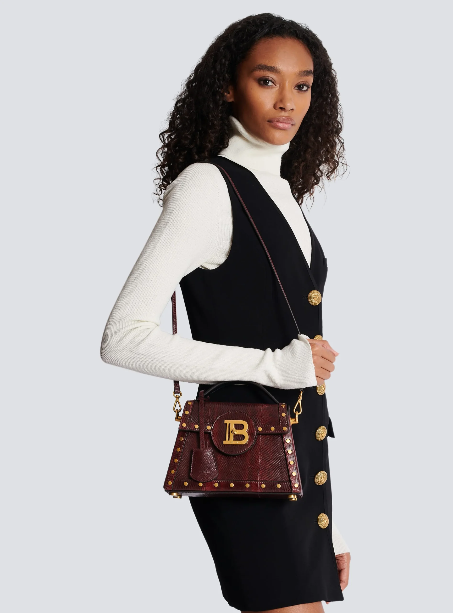 B-Buzz Dynasty Karung Leather Bag-Balmain Cheap