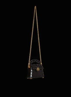 B-Buzz Dynasty Small Bag In Patent Leather And Sequins-Balmain Online