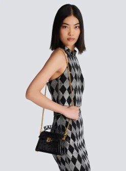 B-Buzz Dynasty Small Bag In Patent Leather And Sequins-Balmain Online