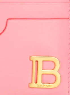 B-Buzz Grained Leather Card Holder-Balmain Best