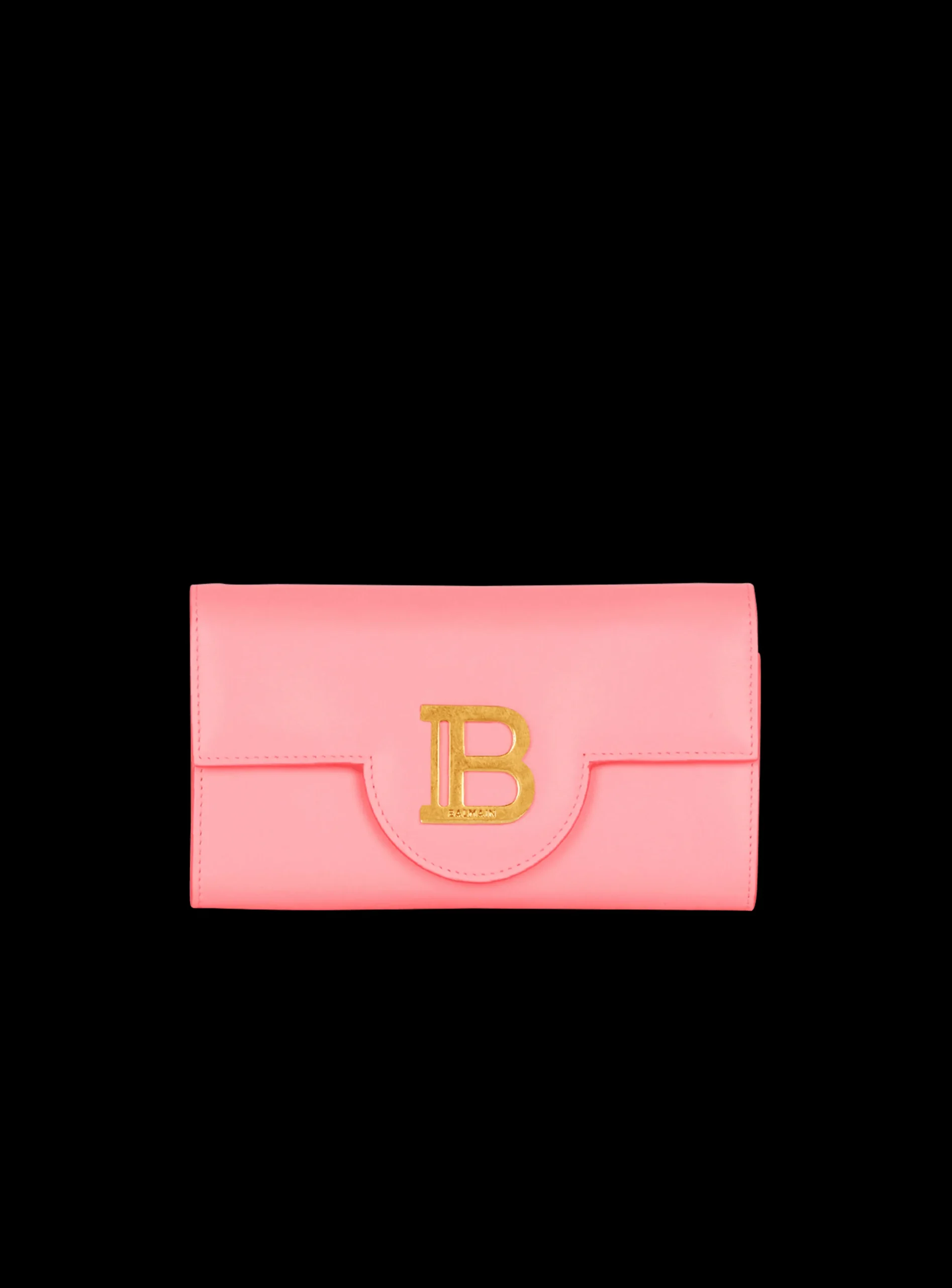 B-Buzz Grained Leather Wallet-Balmain Outlet