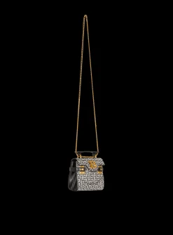 B-Buzz Mini 12 Bag In Embossed Calfskin With A PB Labyrinth Monogram-Balmain Outlet