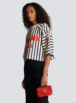 B-Buzz Mini Bag In Crocodile-print Leather-Balmain Cheap