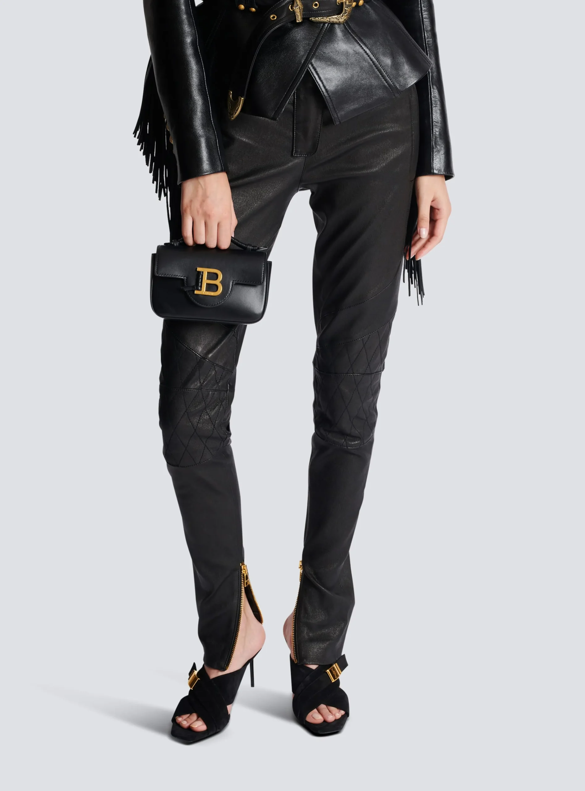 B-Buzz Mini Leather Bag-Balmain Discount