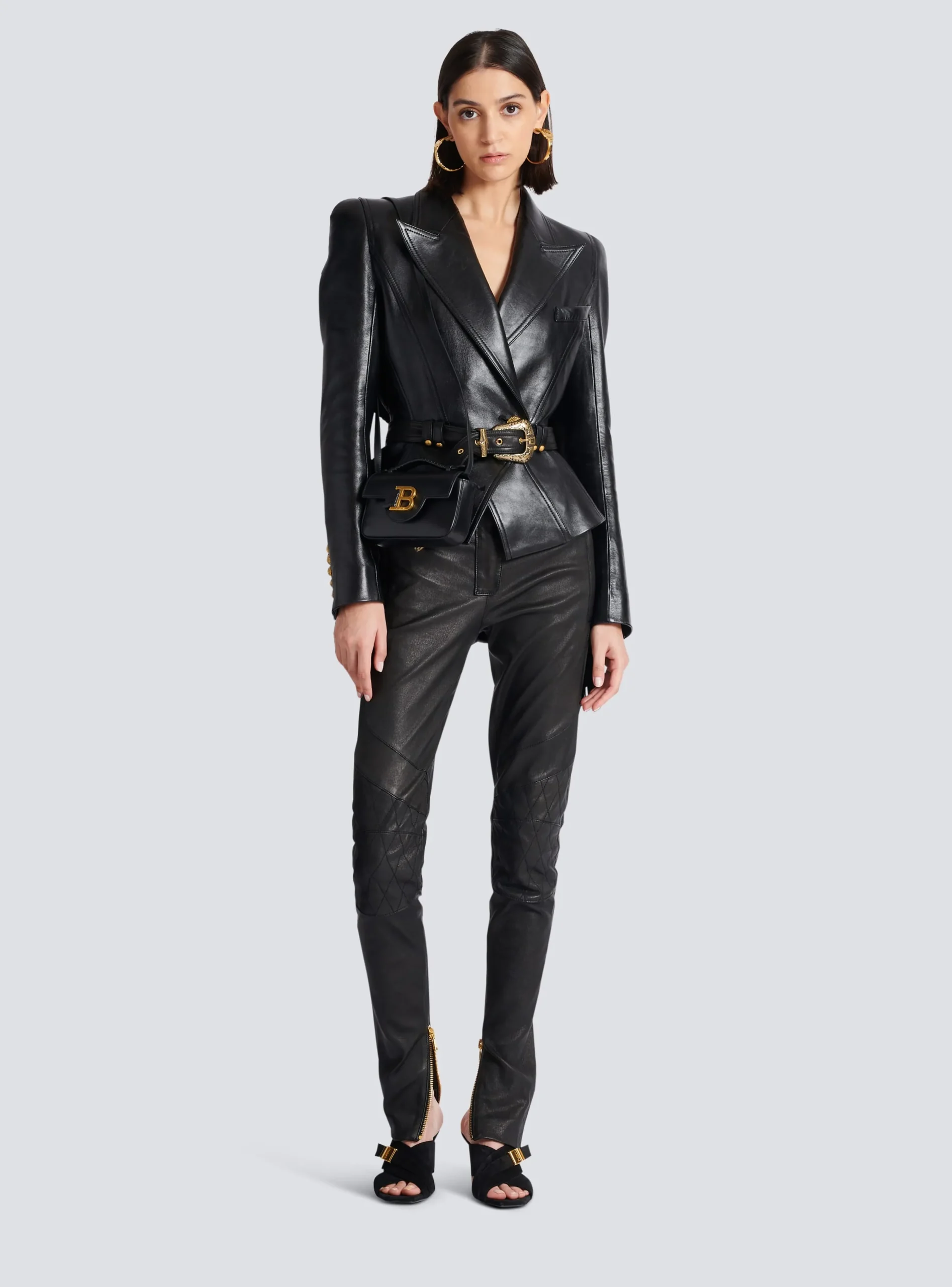 B-Buzz Mini Leather Bag-Balmain Discount