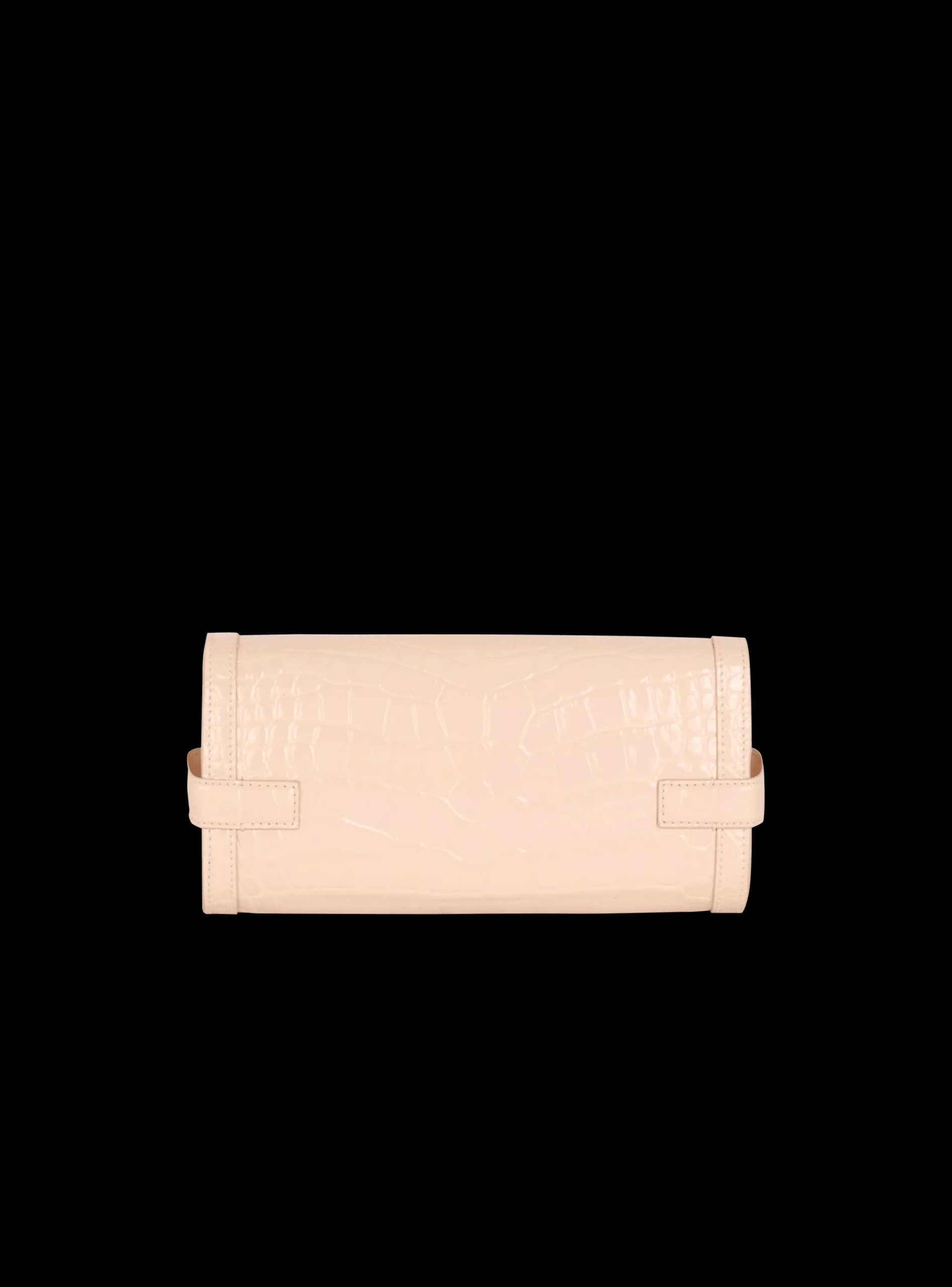 B-Buzz Pouch 23 In Crocodile-embossed Calfskin-Balmain New