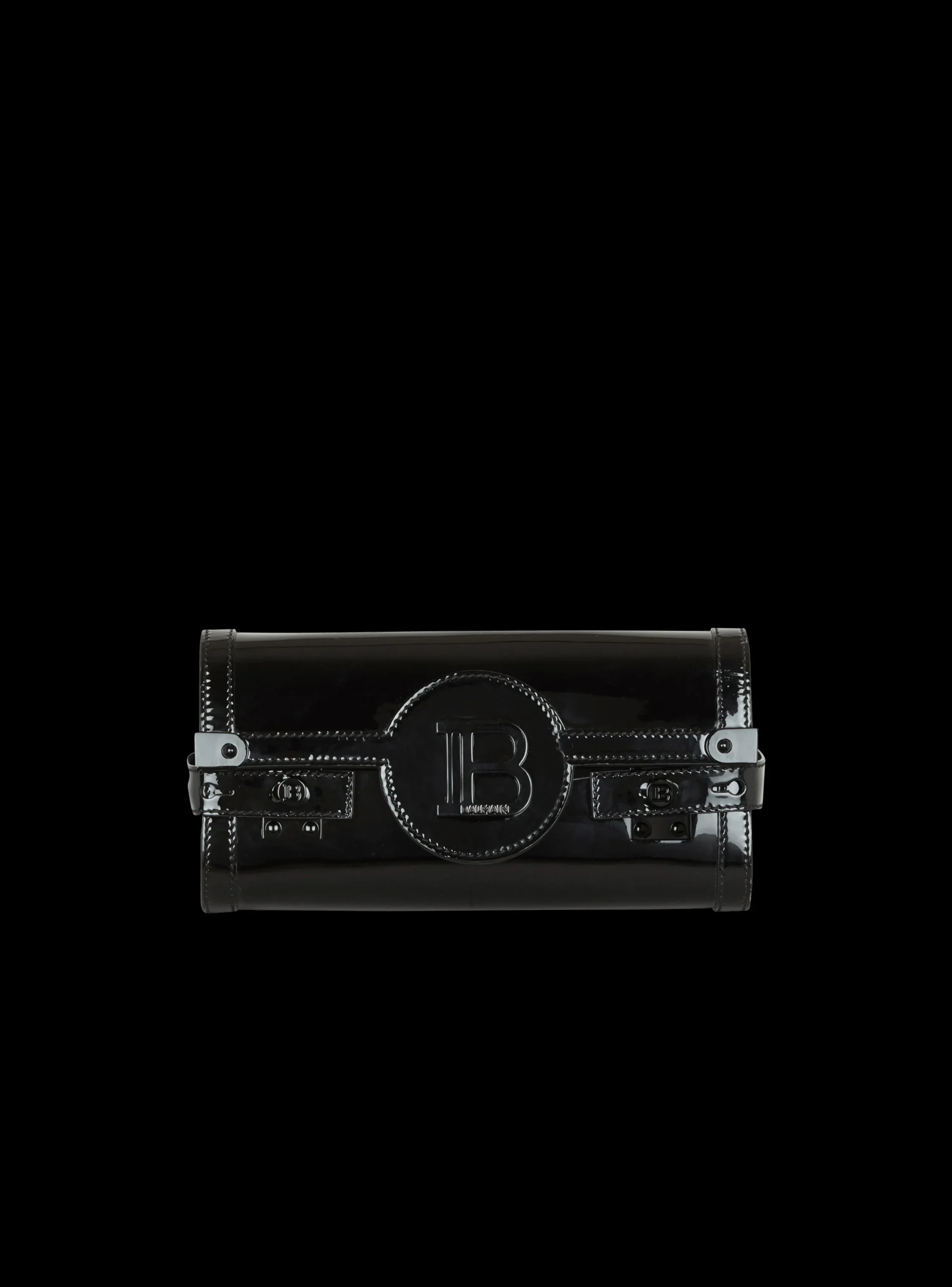 B-Buzz Pouch 23 In Patent Leather-Balmain Sale